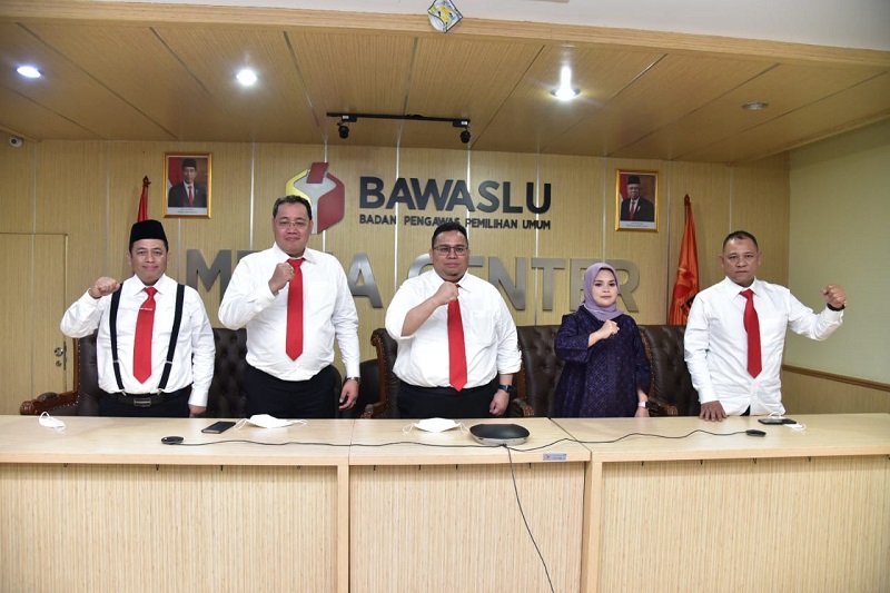 Begini Pembagian Tugas Anggota Bawaslu 2022-2027 Hadapi Pemilu