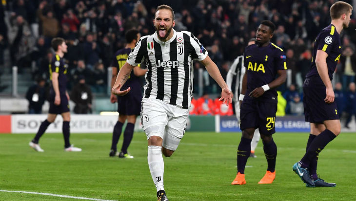 Juventus Ungguli Tottenham di Babak Pertama