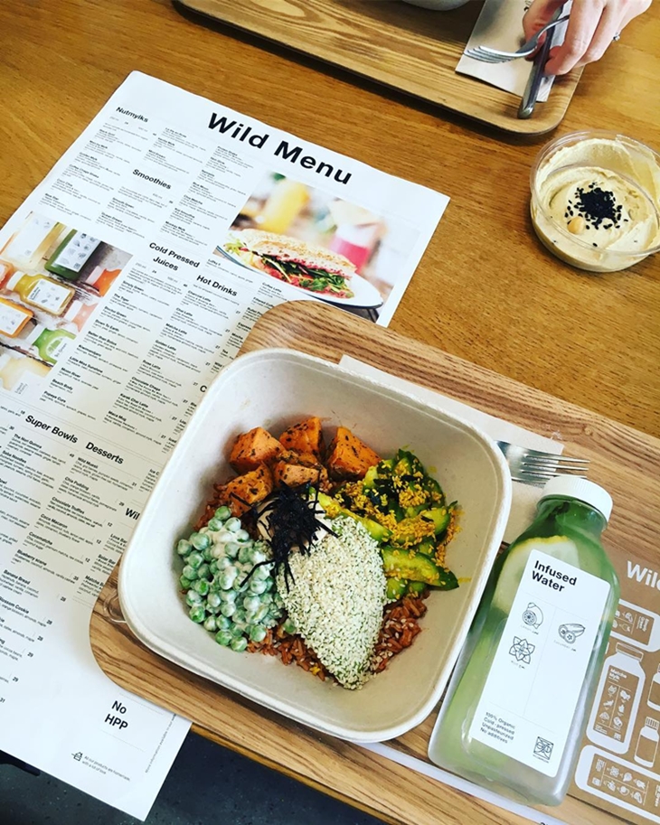 Hidangan vegan di Wild & the Moon Dubai. (Foto: instagram.com/slimmingworld_yummymummy)