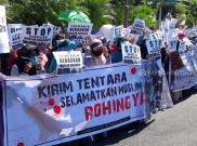 Usai Salat Gaib, Massa Peduli Rohingya Minta Negara Islam Kirim Tentara ke Myanmar