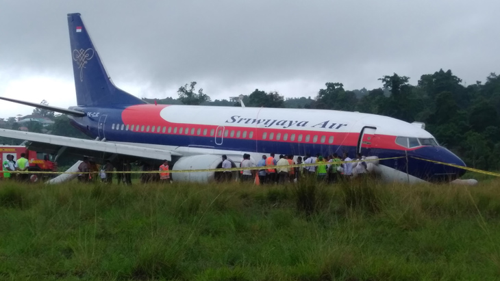 Sriwijaya Air Tergelincir di Bandara Rendani Manokwari