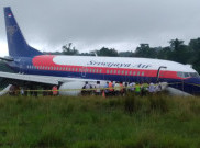 Sriwijaya Air Tergelincir di Bandara Rendani Manokwari