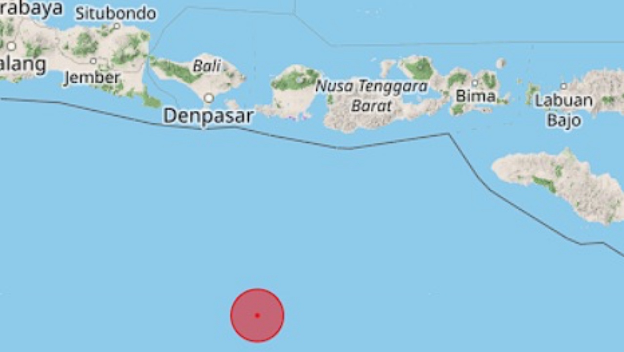 Kawasan Kuta Selatan Bali Diguncang Gempa M 5,4 Kamis (17/4) Siang 