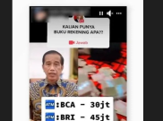 [HOAKS atau FAKTA]: Jokowi Transfer Uang Puluhan Juta ke Warga Beruntung