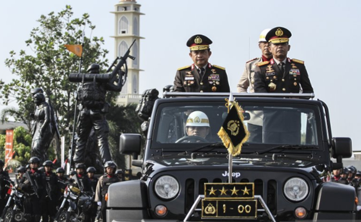Kapolri Jenderal Idham Azis bersama Mendagri Tito Karnavian