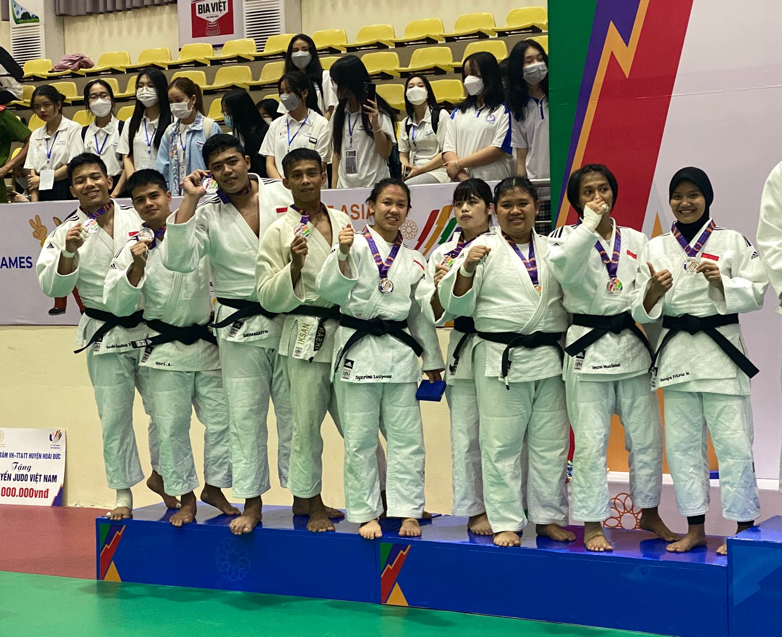 Tim judo mixed Indonesia. (NOC Indonesia/MP Media/Arie Prijono)