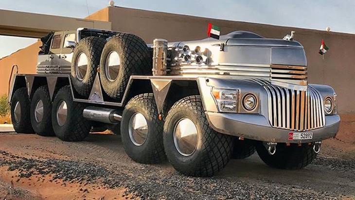 Viral! Pria Tajir Melintir Asal Uni Emirat Arab ini Ciptakan SUV Terbesar di Dunia