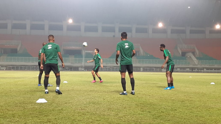 Latihan perdana Timnas Indonesia (BolaSkor/Hadi Febriansyah)