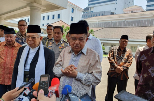 Temui JK, Ma'ruf Amin Belajar soal Pekerjaan Wapres