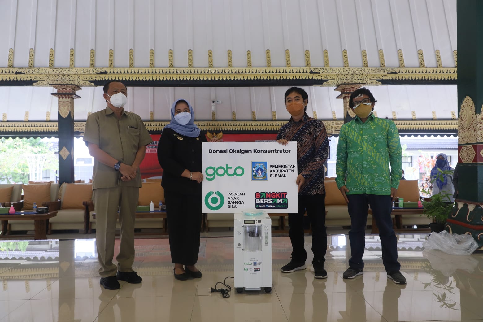 Pemkab Sleman Terima Bantuan 20 Konsentrator Oksigen