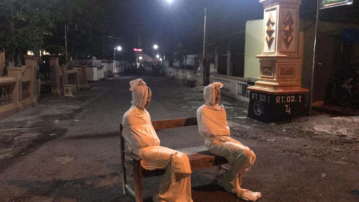 Viral Pocong Jaga Kampung Saat Pandemi COVID-19, Ternyata Lokasinya di Sukoharjo