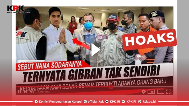 KPK Nyatakan Video Penangkapan Gibran Hoaks