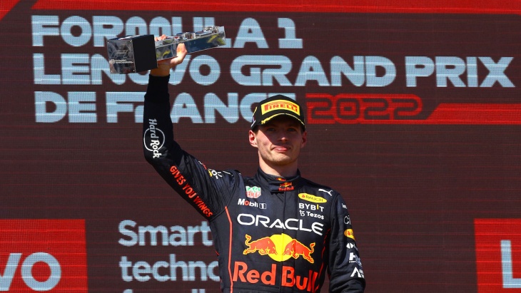 Menang di F1 GP Prancis 2022, Mobil Lubricants Puji Kegigihan Max Verstappen