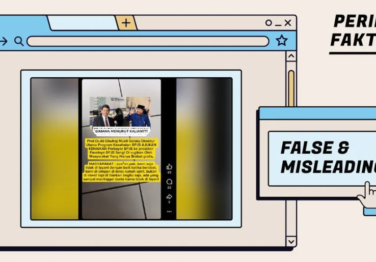 [HOAKS atau FAKTA] : Dirut BPJS Kesehatan Minta Prabowo ‘Restui’ Penaikan Tarif Iuran 50 Persen