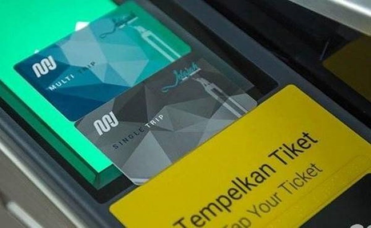 Kartu multi trip yang digunakan untuk pembayaran MRT Jakarta
