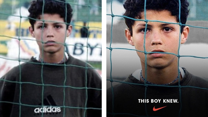 Jadi Alat Iklan, Foto Cristiano Ronaldo Kecil Ini Malah Jadi Candaan