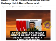 [HOAKS atau FAKTA]: Rakyat Diminta Sisihkan Harta Karena Kas Negara Menipis