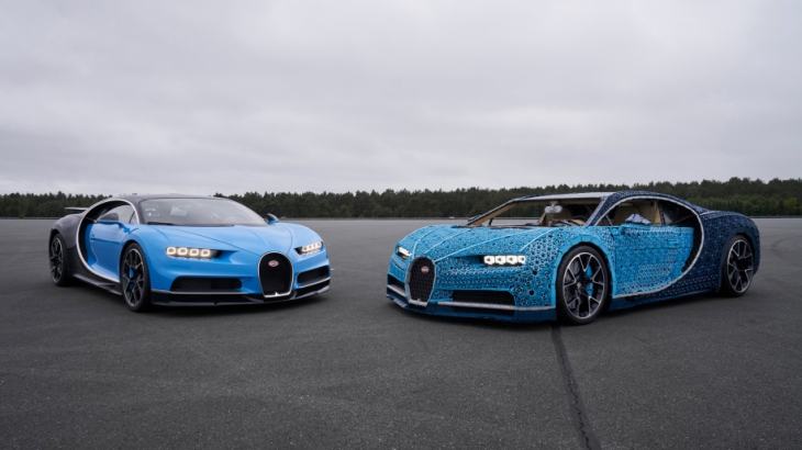 Lego Buat Replika Bugatti Chiron yang Bisa Dikendarai