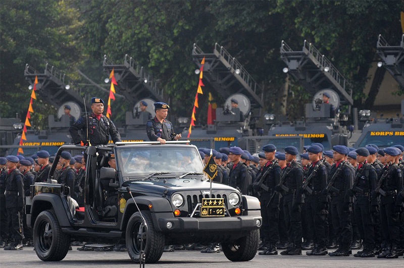 Pasukan Brimob. (Foto: Korbrimob).