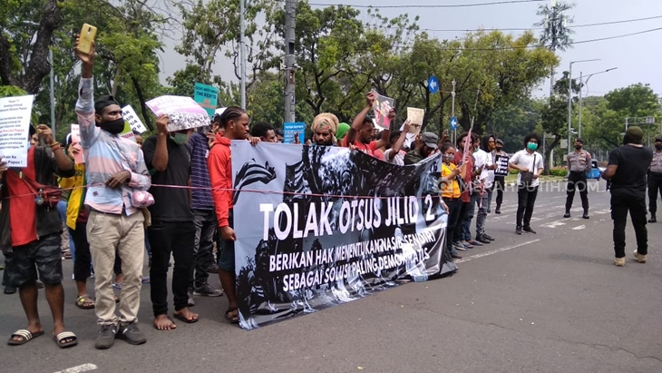 Kepolisian Jaga Ketat Demo Mahasiswa Papua Depan Kemendagri