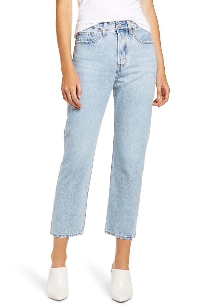 Wedgie high-waist cropped straight-leg jeans. (Foto Levis)