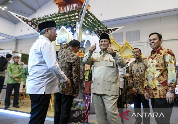 Prabowo Senang Bupati Bangun Irigasi, Produksi Pangan Tetap Naik Saat Hadapi Musim Kering