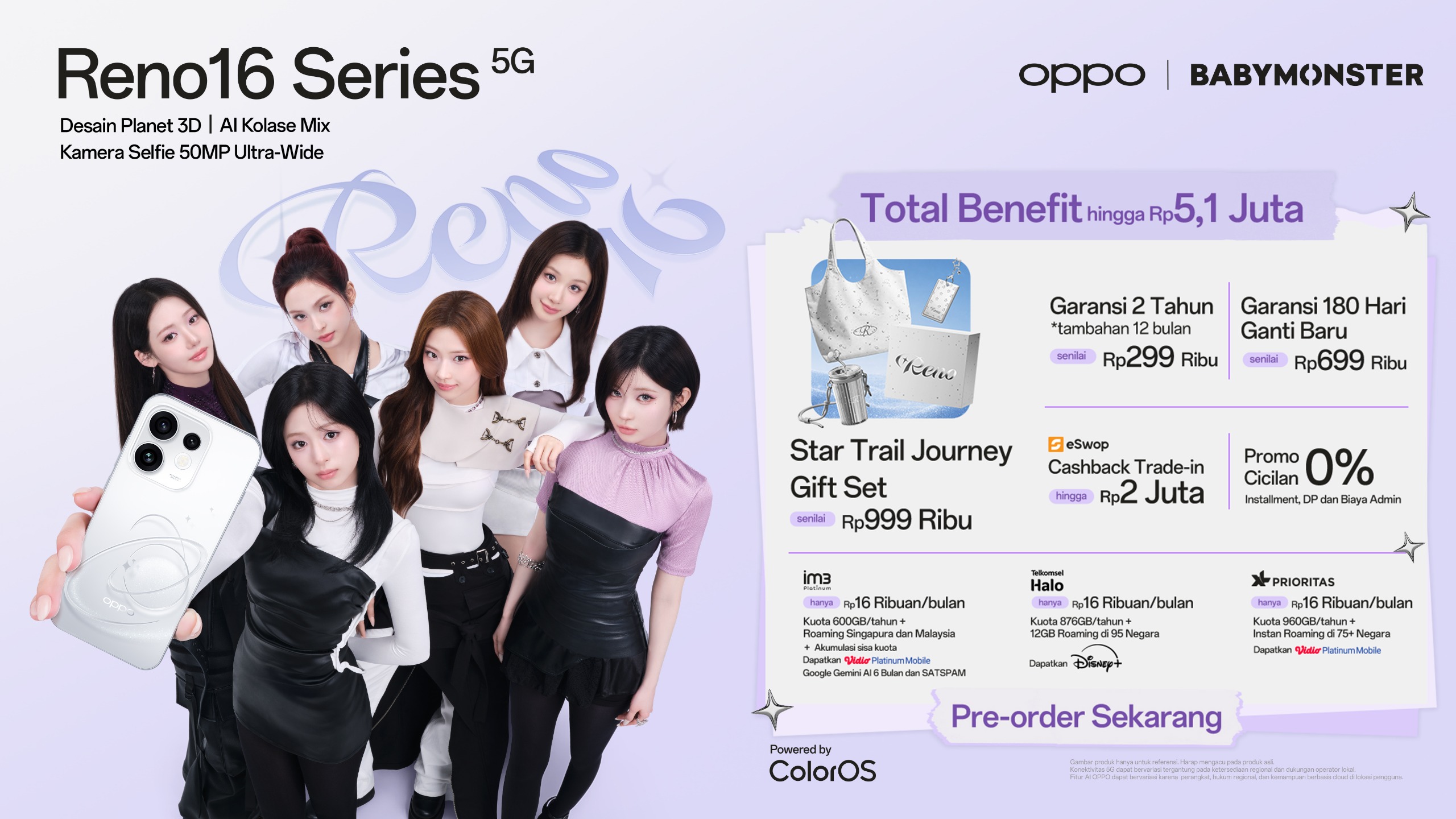 OPPO Reno 16 Series sudah bisa dipesan di Indonesia