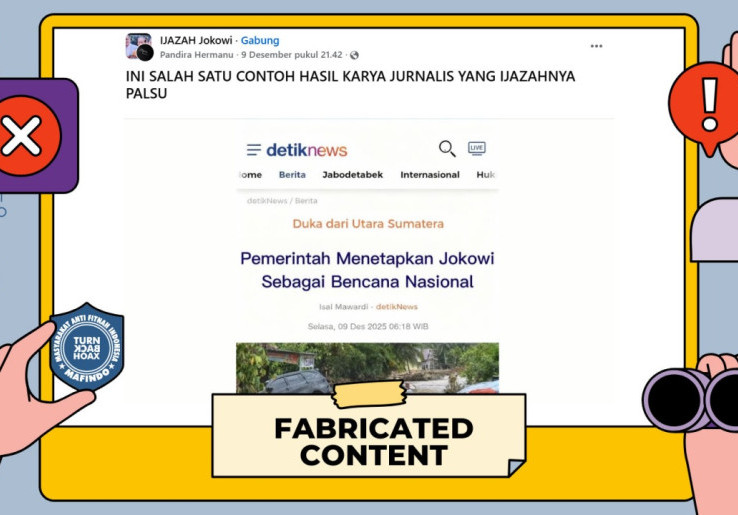 [HOAKS atau FAKTA]: Jokowi Ditetapkan sebagai Bencana Nasional oleh Pemerintah