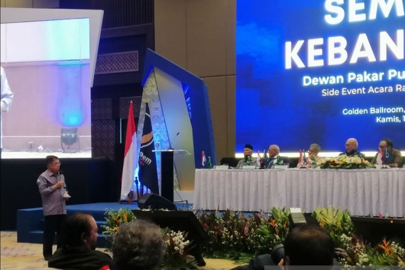 Hadiri Rakernas NasDem, JK: Tahun Ini Romantis, Semua Cari Pasangan