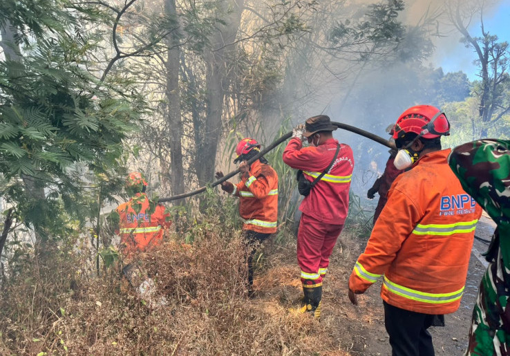 Update Kebakaran Hutan di Bromo, Semeru, dan Wilayah Jawa Timur Lainnya, Asap Masih Mengepul