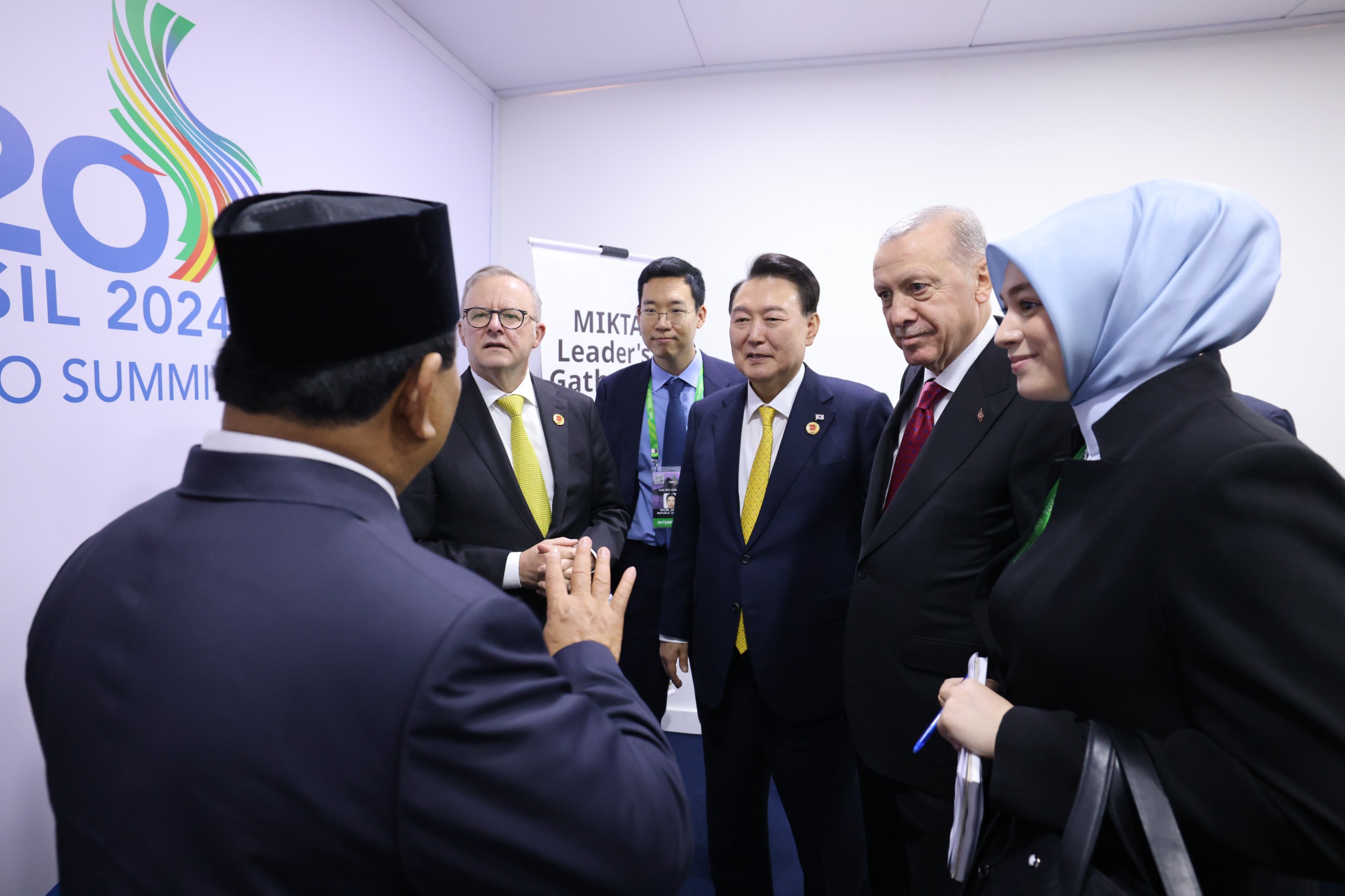 Momen Prabowo bersama Erdogan hingga Presiden Korsel di KTT G20 Brazil