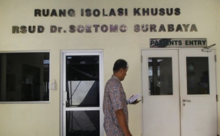  RSUD Dokter Soetomo Surabaya Rawat Seorang Warga Tiongkok di Ruang Isolasi Khusus