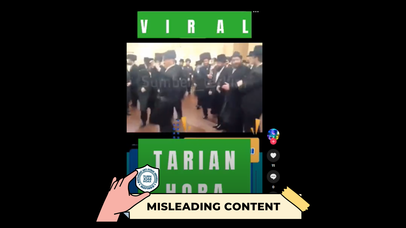 [HOAKS atau FAKTA]: Tarian Pemanggil THR Merupakan Tari Hora, Tradisi Khas Yahudi Israel