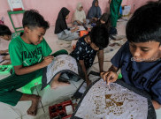Foto: Belajar Membatik Sejak Usia Dini