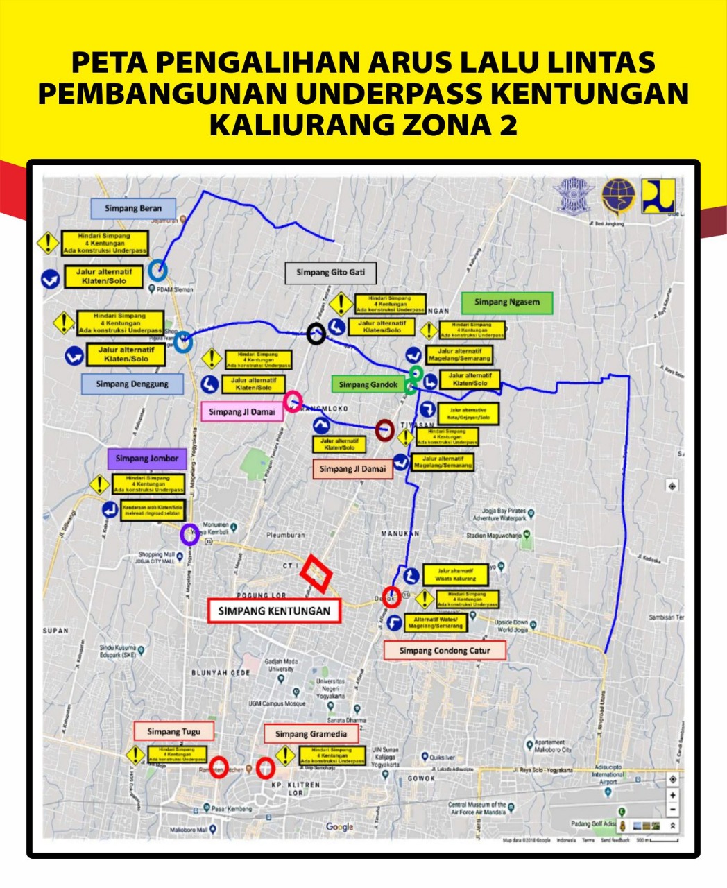 Pengalihan lalu lintas kaliurang