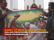 Denny JA Bikin Lukisan Spesial Dalam Menyambut Kedatangan Paus Fransiskus