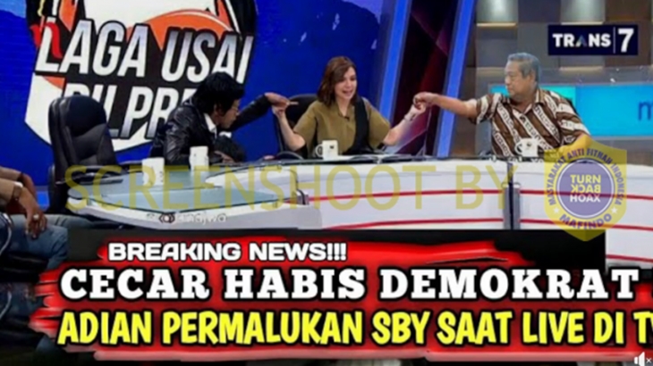 [HOAKS atau FAKTA]: Adian Napitupulu Permalukan SBY di Acara Mata Najwa
