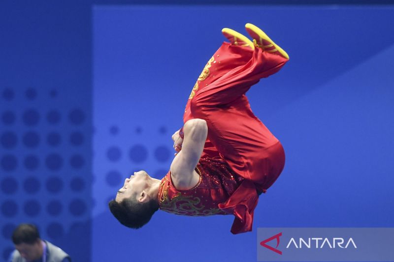 Atlet Wushu Harris Horatius Persembahkan Emas Ketiga untuk Indonesia