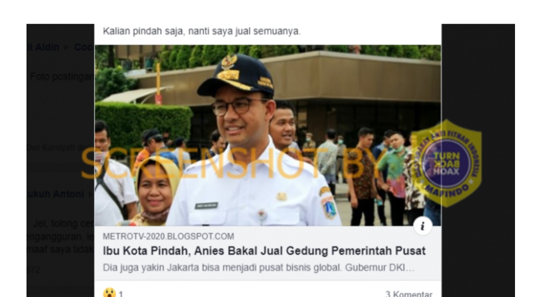 Hoax pada Anies