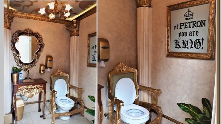 Toilet Pom Bensin Ini Bikin Kamu Seperti Seorang Raja! Yakin Enggak Mau Coba?
