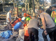 Polri Evakuasi Penyintas Erupsi Gunung Api Lewotobi Laki-Laki
