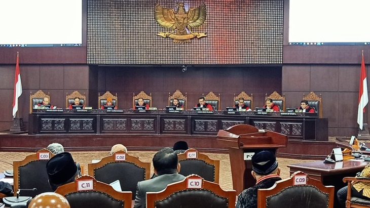 Suasana Ruang Sidang MK Usai Pembacaan Putusan
