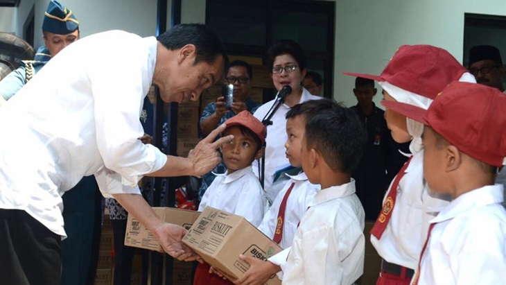 Presiden Jokowi saat kunjungan ke Pandeglang, Banten, Minggu (11/9). (Foto: Biro Pers Setpres)
