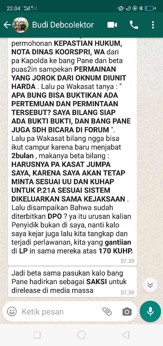 Percakapan IPW dengan Budianto, Foto: MP/Kanu