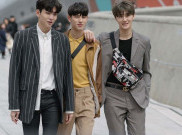Cara Cowok Korea Selalu Tampil Keren dengan Motif Garis