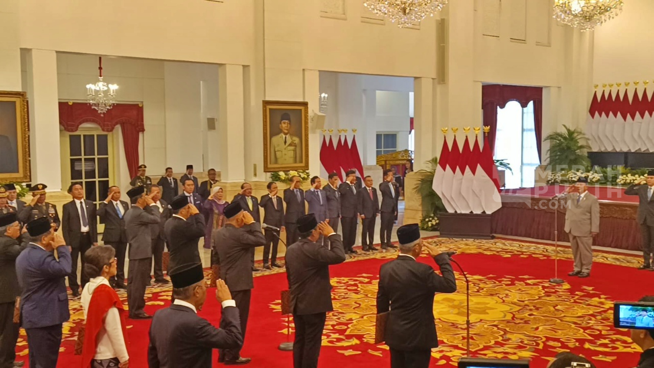 Presiden Prabowo Lantik Pimpinan dan Dewas KPK