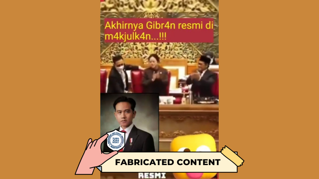 [HOAKS atau FAKTA] : Surat sudah di Tangan DPR, Wapres Gibran Resmi Dimakzulkan dari Jabatannya