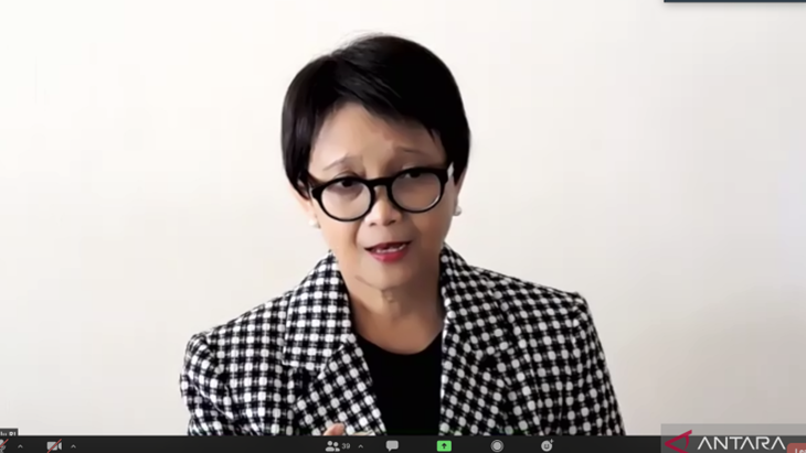 Menlu Retno Bertemu dengan Wamenlu Ukraina
