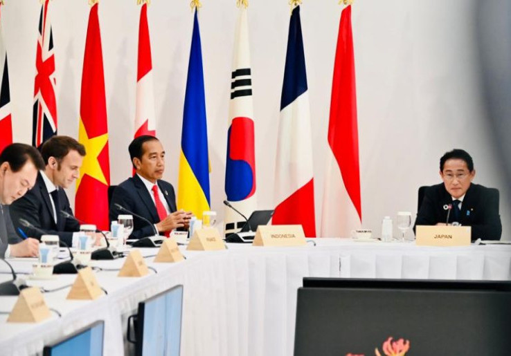 Jokowi Serukan Revolusi Hentikan Perang di KTT G7