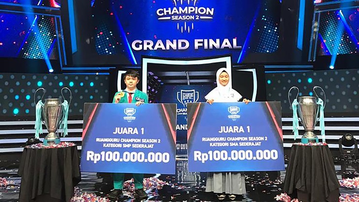 Siswa Malang dan Palembang Menang Ruangguru Champion Season 2
